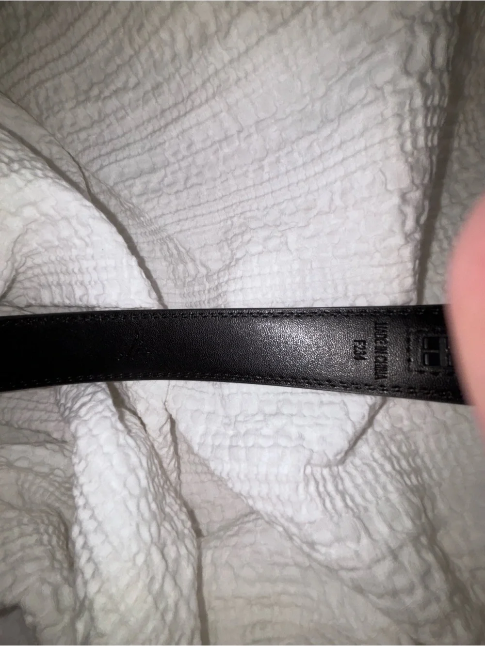 Boys Mission Black Leather Belt with Silver Automatic Buckle size 28
